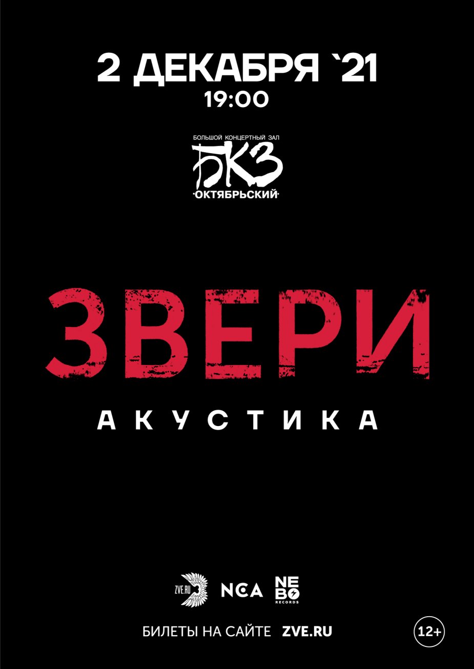 Группа ЗВЕРИ. «Акустика»
